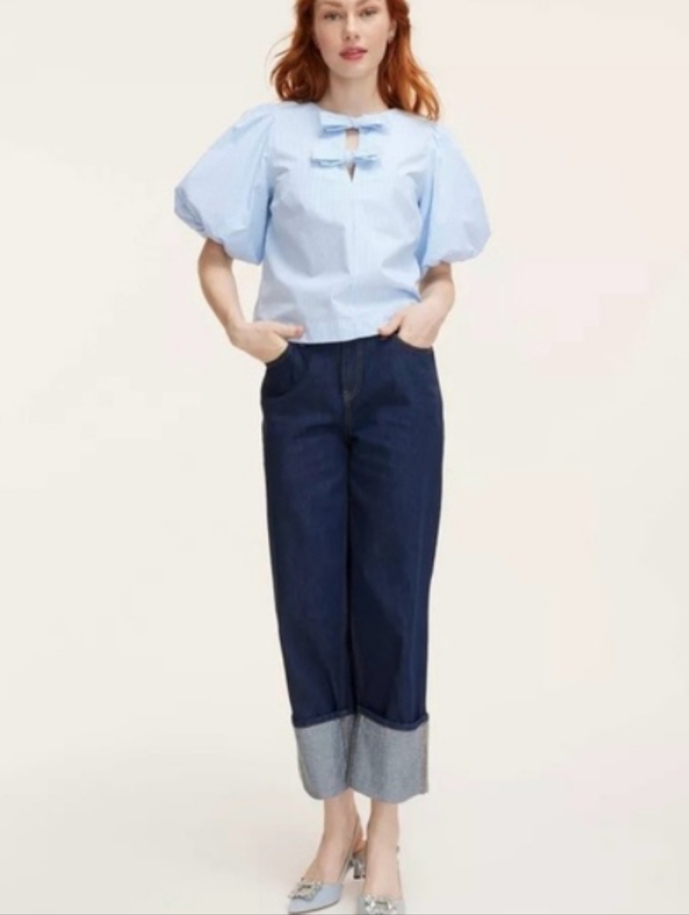 Kate‎ Spade New York Straight Leg Wide Cuff Jeans